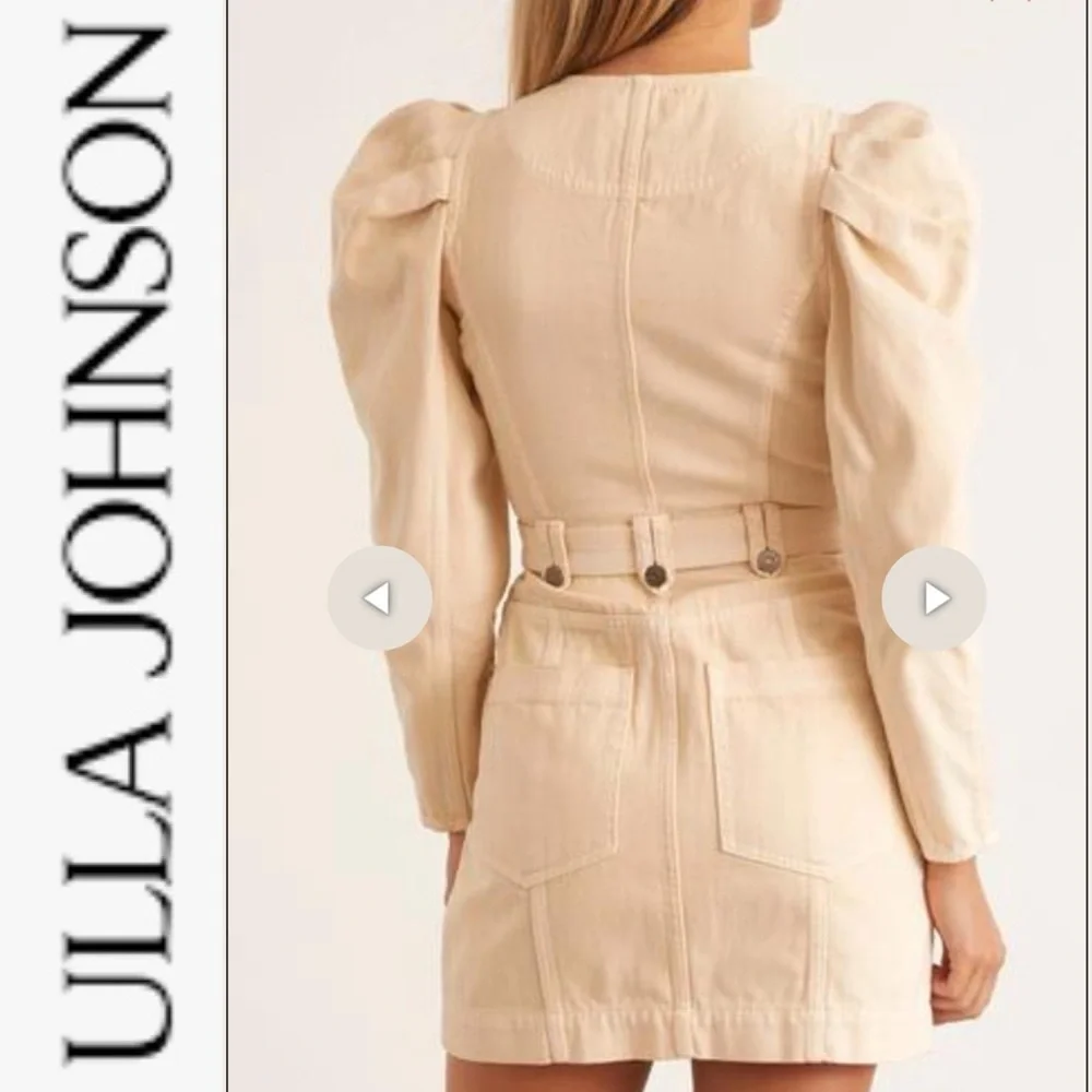 NWT Ulla Johnson Belted Cori Mini Denim Dress in Oat 4 - Picture 2 of 15